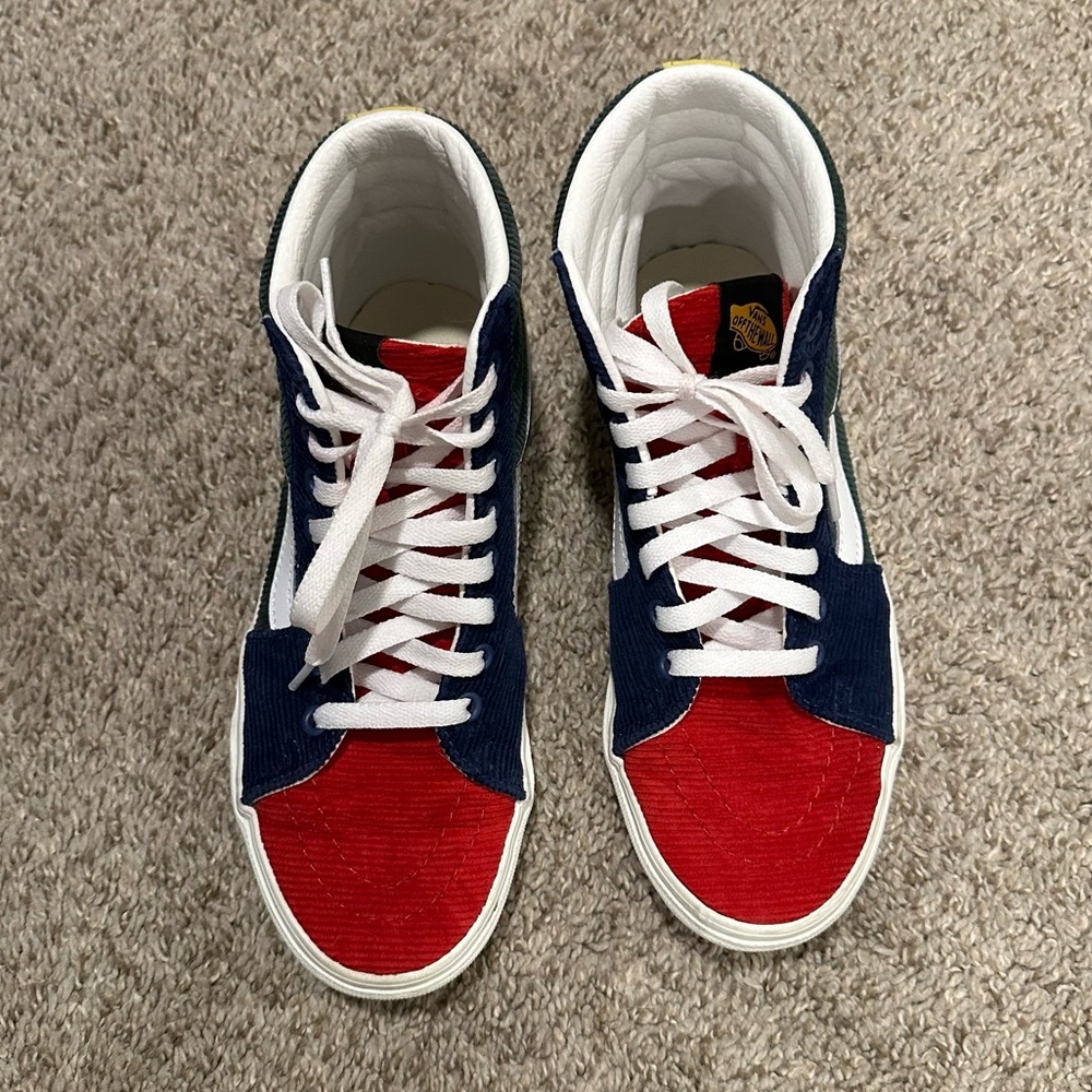 Vans Sk8-Hi Colorblock Mixed Corduroy Sneakers - Picture 3 of 16